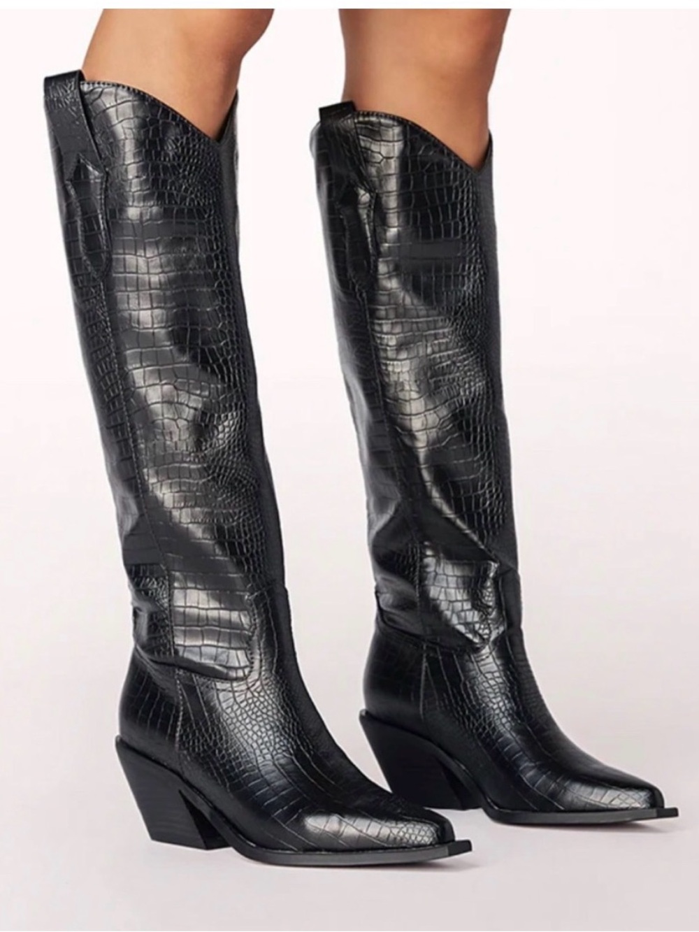 Billini Ulise Western Boots in Black